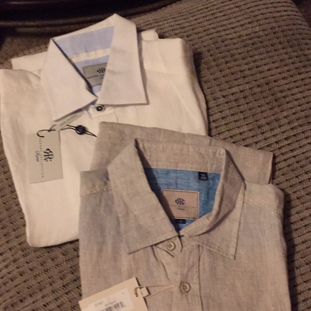 New w/tagReport Collection Resort 100% Linen Shirt